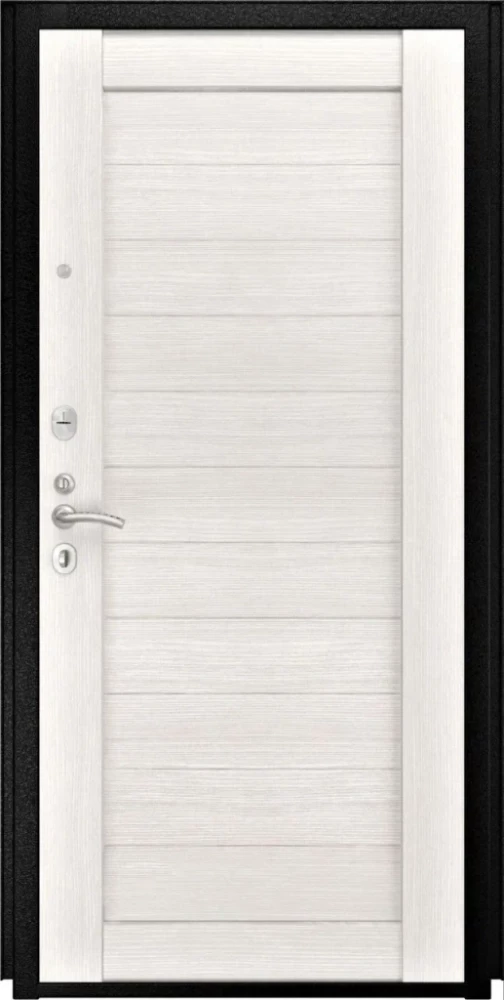 Входная дверь ДвериПРО Модель L-48 СБ-3 листв. бел. (21 беленый дуб) DPRO196773 внутренняя сторона