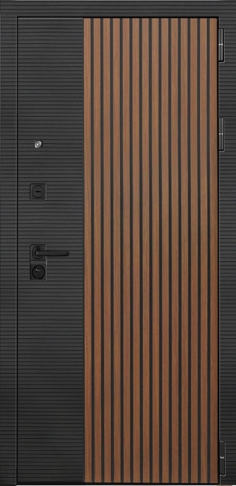 Входная дверь Модель L - 48 Эмаль L-2 (16мм, белая эмаль) внешняя сторона
